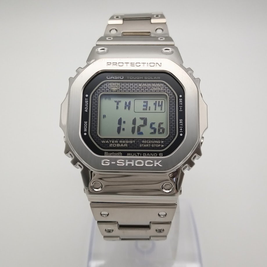 2537★CASIO/カシオ 腕時計 G-SHOCK GMW-B5000D-1JF ソーラー 20気圧防水 Bluetooth ワールドタイム タイマー メンズ シルバー【0304】の画像1