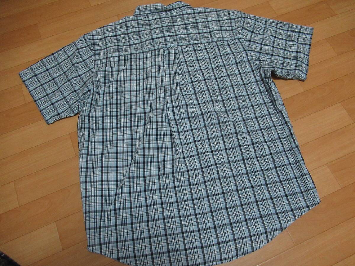 ★480 chaps ラルフローレン チェックの半袖BDシャツ XL_画像4