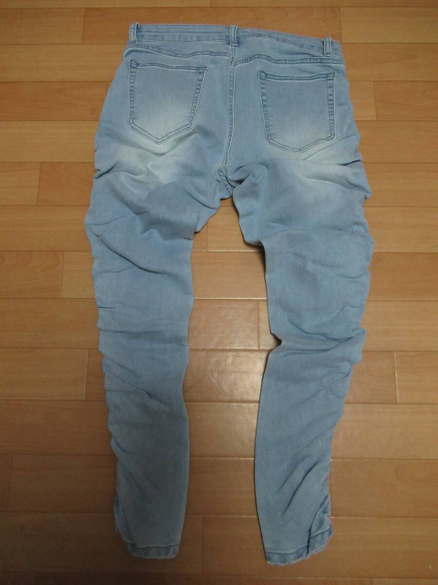 *472 CAMBIO can bio new shortage of stock blue stretch car - ring Denim pants L