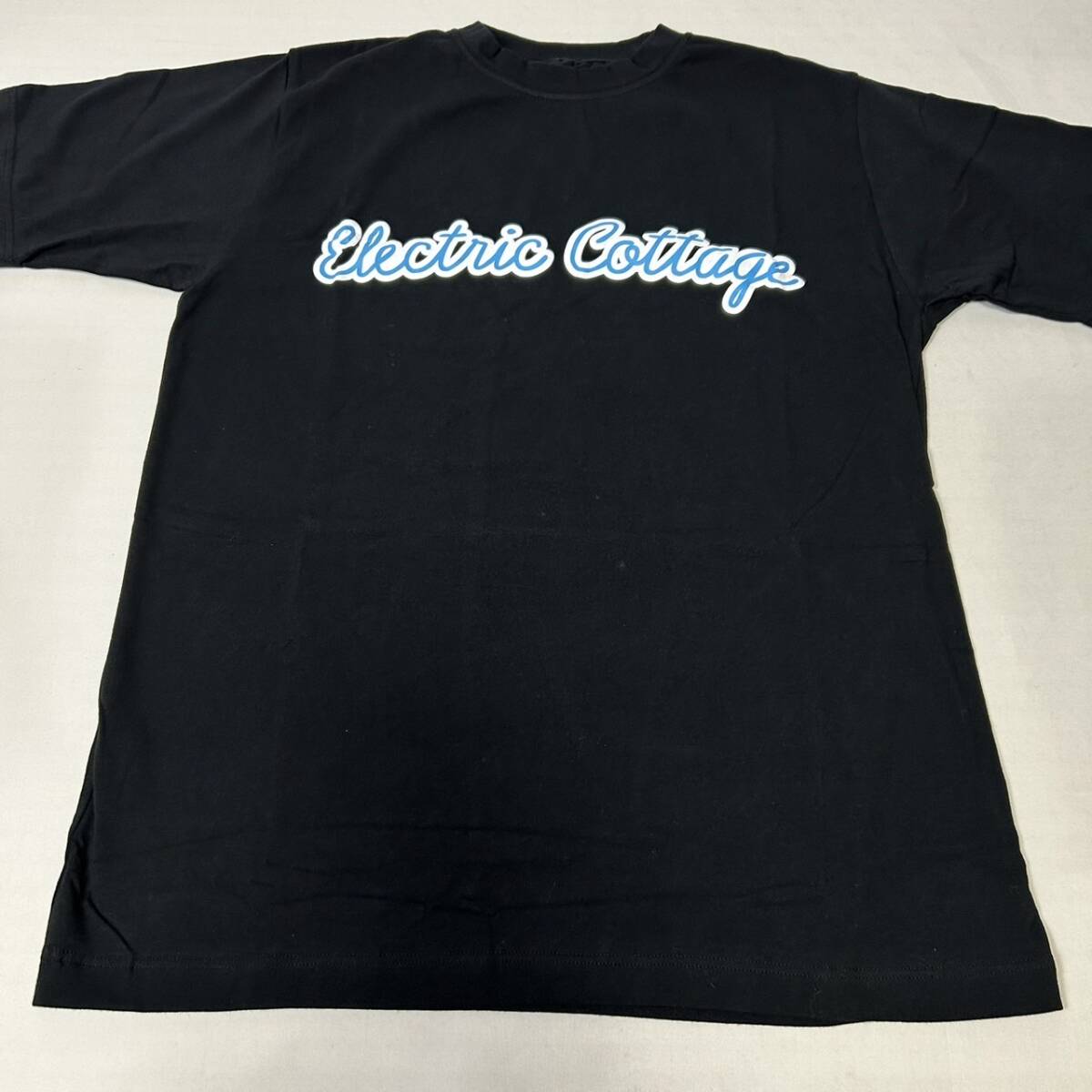 貴重 デッド 日本製 正規品 ELECTRIC COTTAGE LIMITED エレクトリックコテージ リミテッド ストレッチ Tシャツ 裏原 藤原ヒロシ 黒 M_画像9