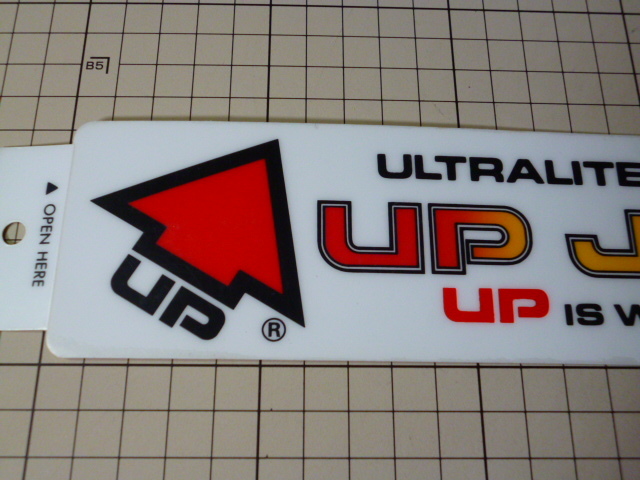 80s 正規品 ULTRALITE PRODUCTS UP japan ステッカー 当時物 です(250×60mm) 80年代 ユーピー スポーツ ジャパン_画像2
