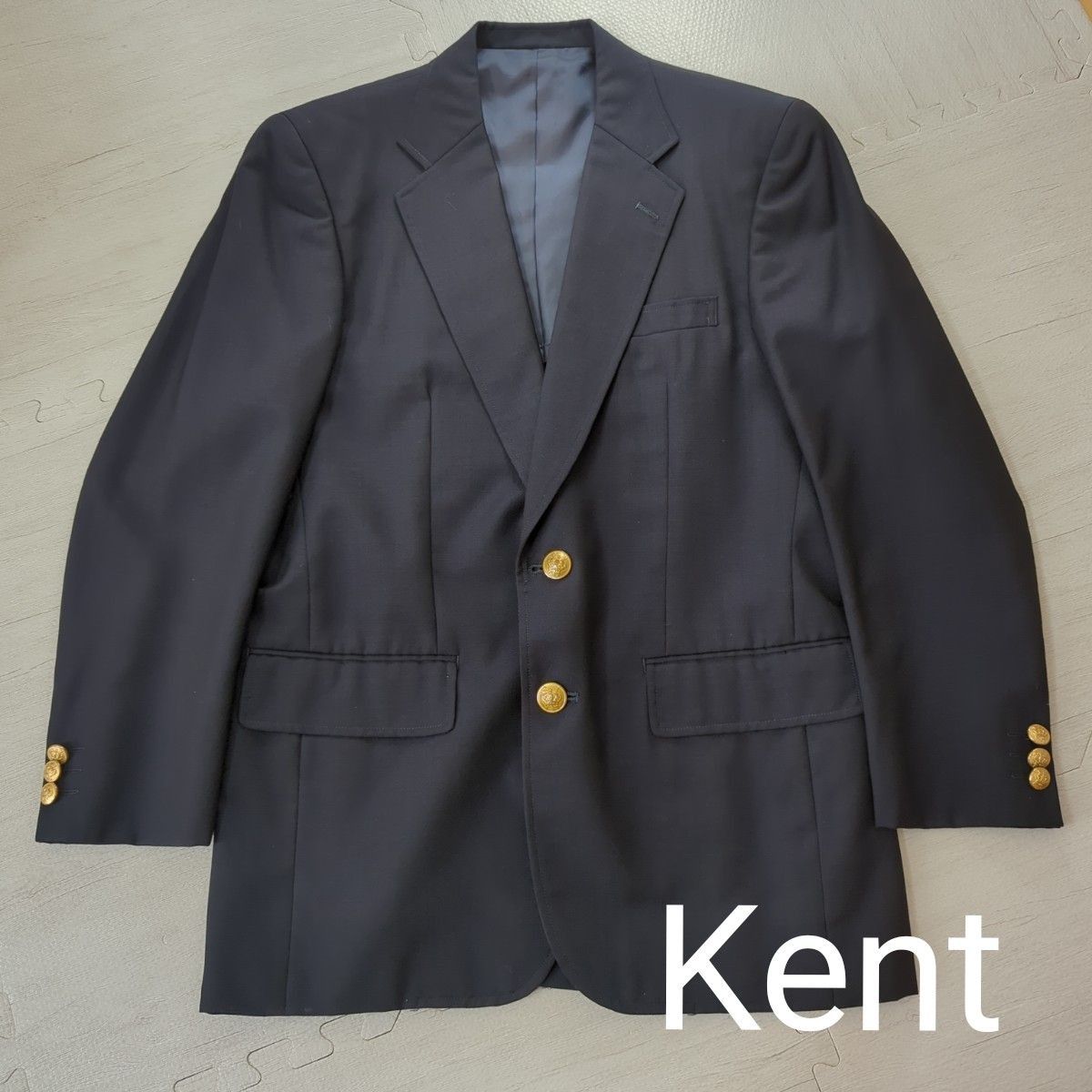 Kent 紺ブレ 金ボタン ウール テーラードジャケット 紺色