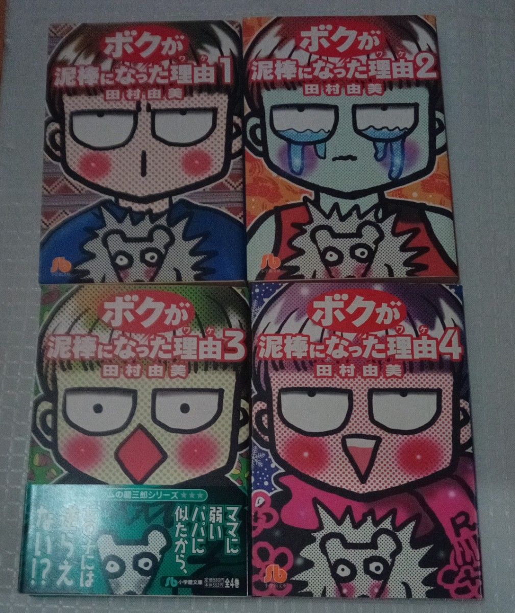 ボクが泥棒になった理由（ワケ)　1.2.3.4（小学館文庫） 田村由美／著　全巻セット　文庫サイズ