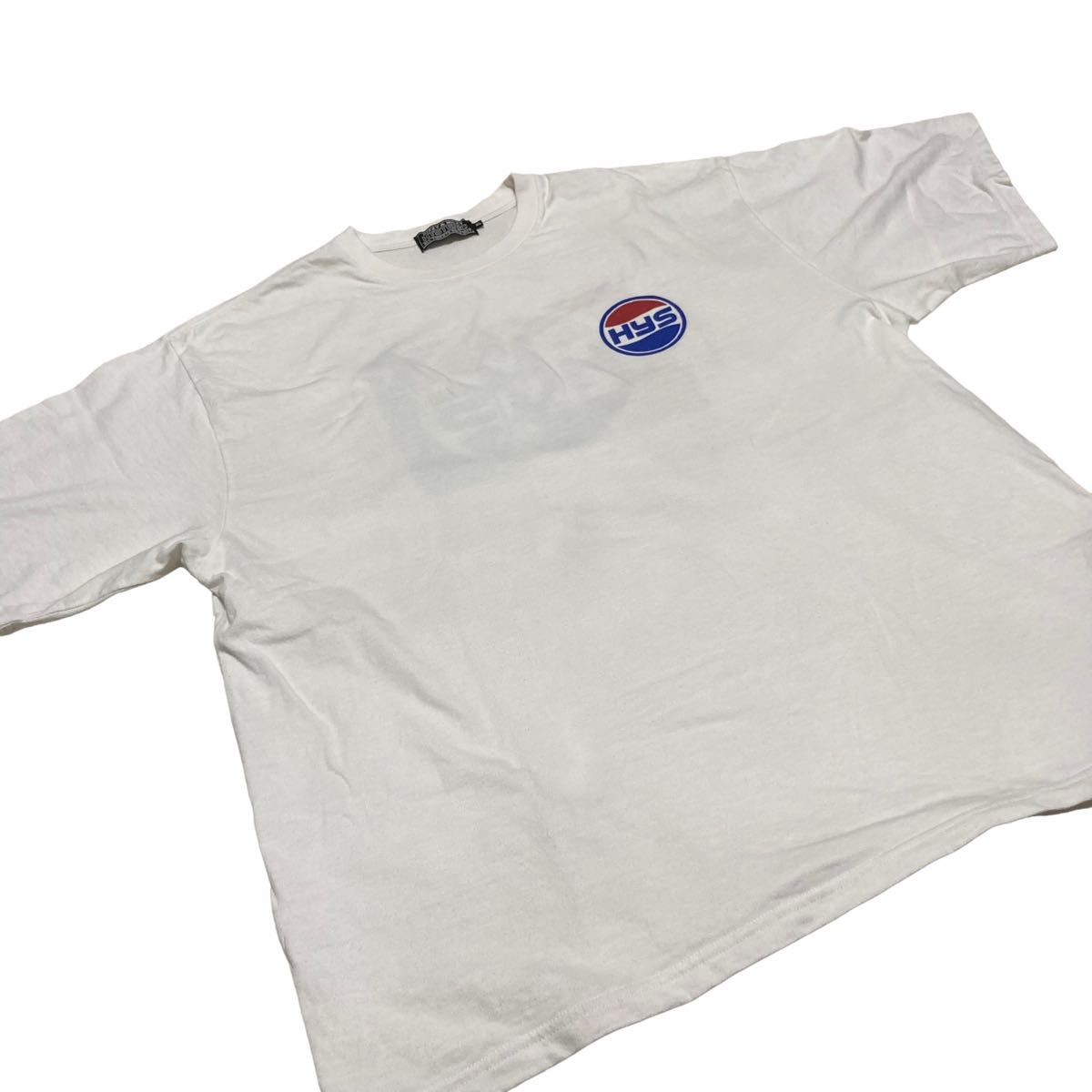 ヒステリックグラマー　Tシャツ　ヒスガール　HYS バックプリント　ロゴ　XL 大きめ　ペプシ　人気モデル　カットソー　ウーマン