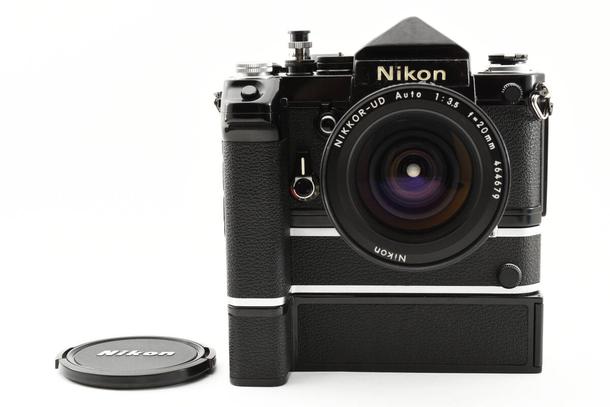 ★希少美品★ニコン　Nikon F2 アイレベル MD-2 MB-1 NIKKOR-UD AUTO 20mm F3.5 L4500 #444_画像1