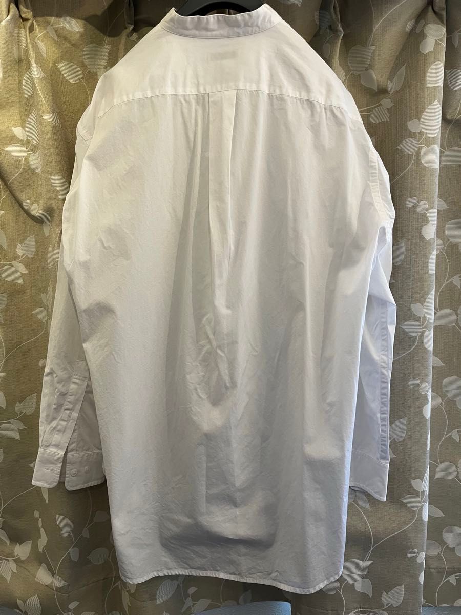 UNIQLO +J  スーピマコットンオーバーサイズスタンドカラーシャツ  ホワイト Mサイズ JIL SANDER