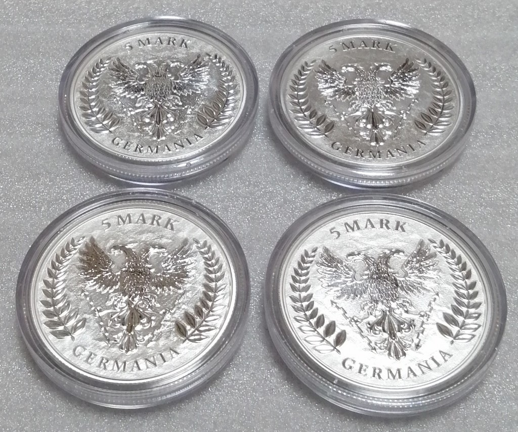 2020、2021、2022、2023 ゲルマニア 銀貨 純銀 4枚セット_画像6