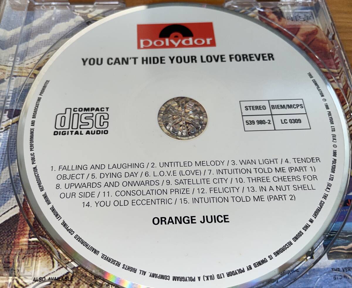 ★ORANGE JUICE You Can't Hide Your Love Forever 海外盤 539 980-2 LC0309★_画像2