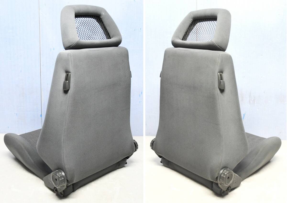 ①希少 いすゞ?トヨタ? 純正 RECARO レカロ LX LS グレー 灰色 リクライニング シート セミバケ 両側ダイヤル_画像6