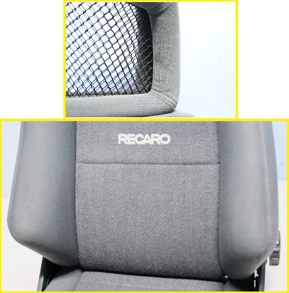 ①希少 いすゞ?トヨタ? 純正 RECARO レカロ LX LS グレー 灰色 リクライニング シート セミバケ 両側ダイヤル_画像7