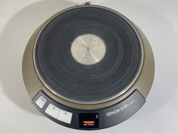 n6943-1 完動品 DENON デノン デンオン DP-3000 初期型 ターンテーブル 輸送ネジ/取扱説明書付_画像2