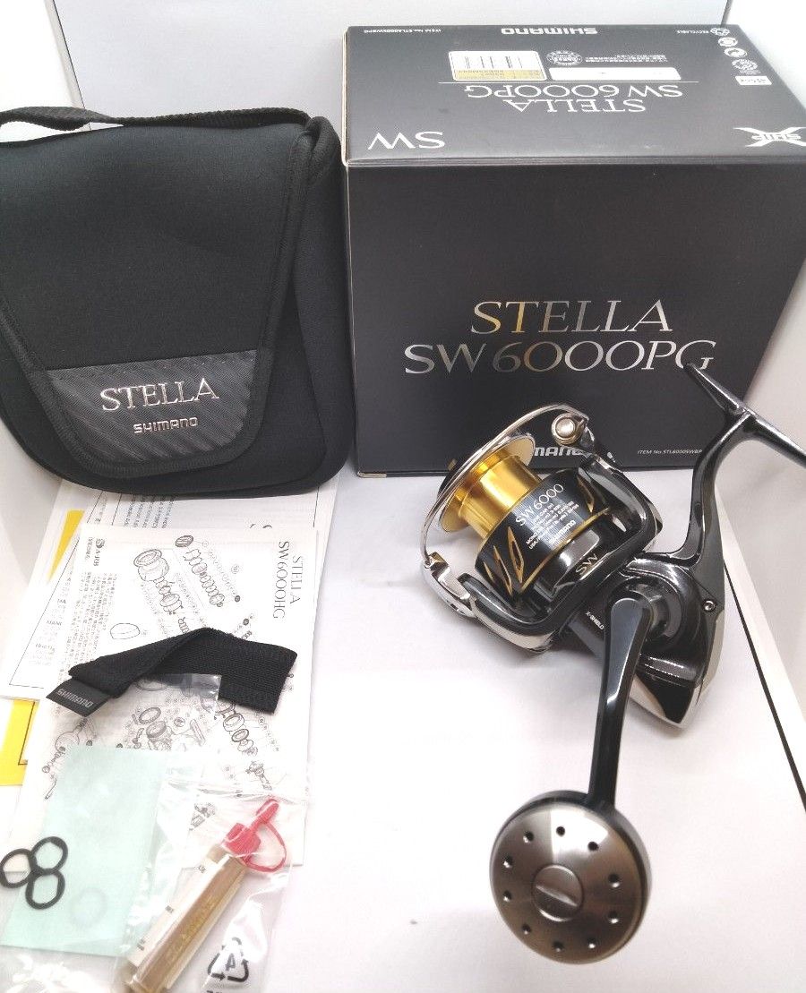 美品  シマノ 13ステラSW 6000PG スピニングリール   SHIMANO STELLA SW ジギングリール