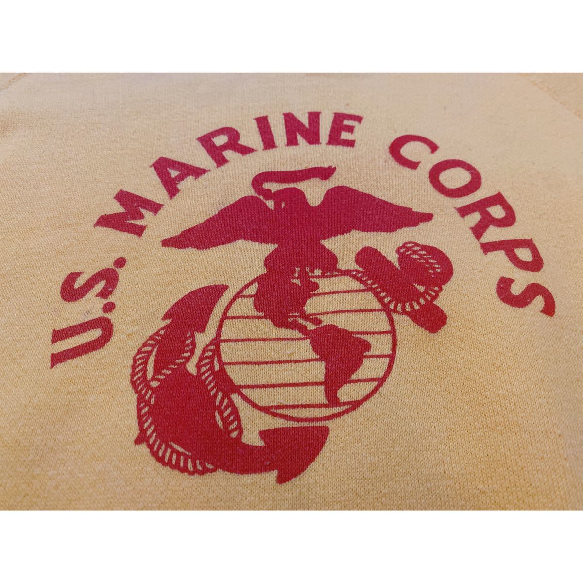 超希少&黄金サイズ!VTG 1950’s U.S.MARINE CORPS SWEAT SHIRTS WITH STENCIL XL USN US NAVYビンテージアメリカ海軍スウェット ステンシル_画像1