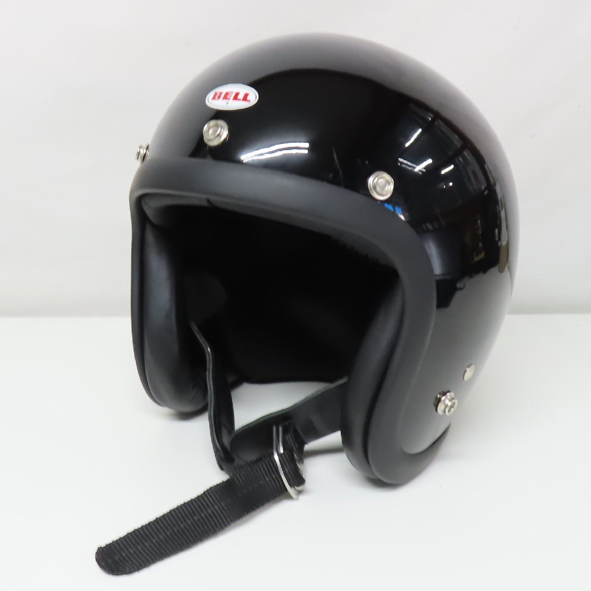 【美品】BELL ベル 500-TXJ ジェットヘルメット Mサイズ ソリッドブラック 人気 バイク 二輪 オートバイ ツーリング_画像2