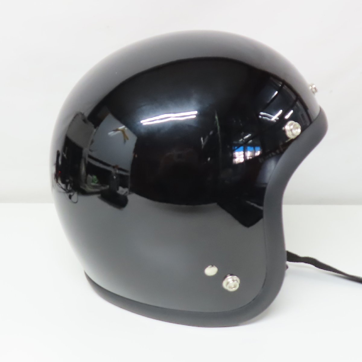 【美品】BELL ベル 500-TXJ ジェットヘルメット Mサイズ ソリッドブラック 人気 バイク 二輪 オートバイ ツーリング_画像4