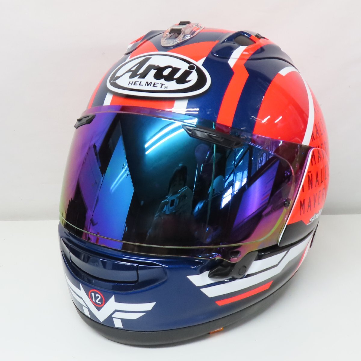 【美品】Arai アライ RX-7X MAVERICK GP5 フルフェイスヘルメット XLサイズ マーベリック レーサー バイク 二輪 オートバイ 人気_画像1