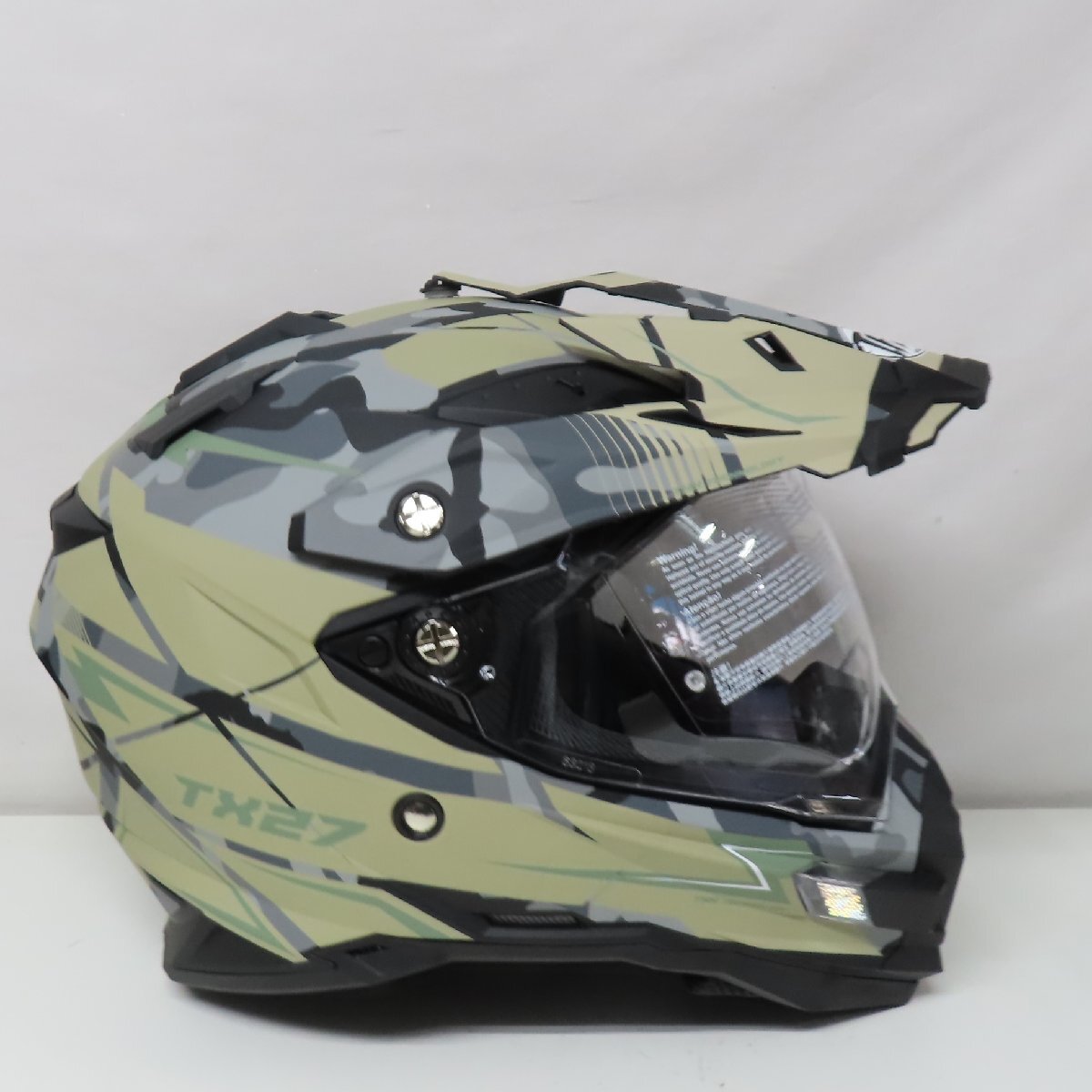 【未使用】【新品同様】【美品】THH TX-27 Trooper オフロード フルフェイスヘルメット Mサイズ CAMO バイク 二輪 モトクロス エンデューロ_画像4