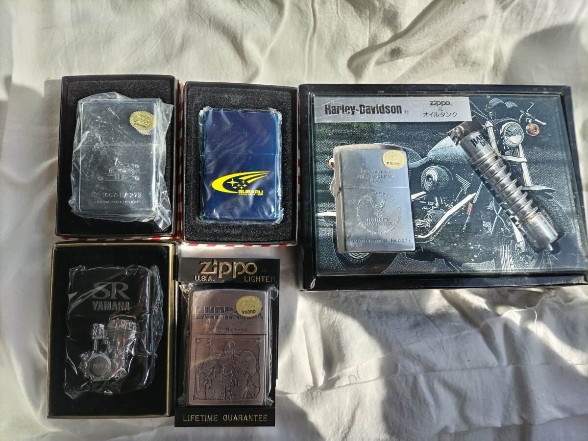 コレクター放出　ライター　ZIPPO　ジッポ　Zippo　zippo　オイルライター　まとめて　スバル　ルパン　ハーレー　rc160 ra272 ヤマハsr