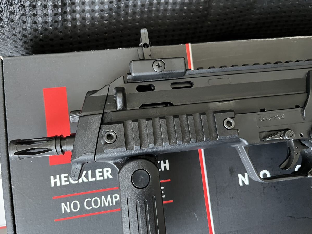 オプション多数付属 Umarex H＆K MP7A1 Gen.2 GBBR HKライセンス ブラック エアガンウマレックス フルサイズ ガスガン きれいですの画像3