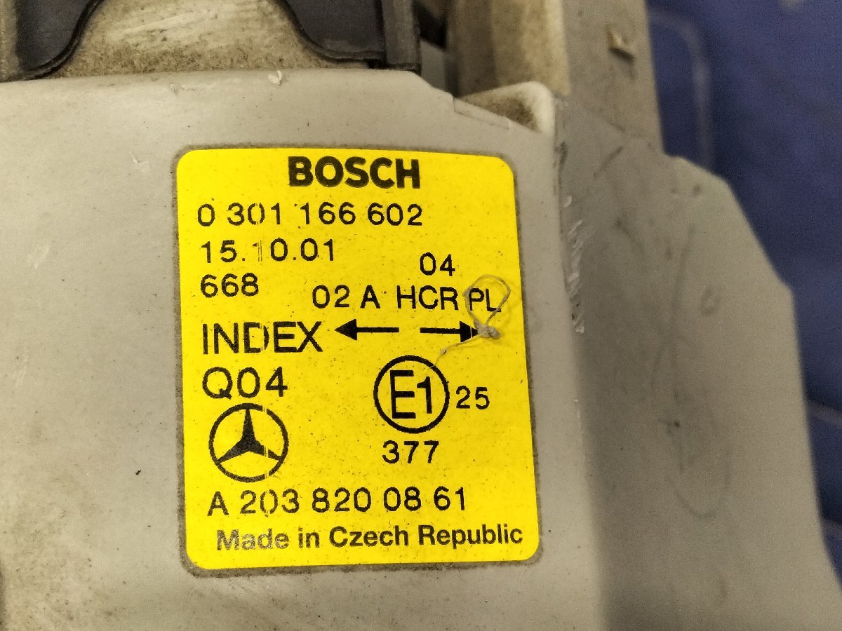 *GF-203235 W203 Benz C180 previous term original left right set halogen re. attaching head light lamp right :A2038200861 left :A2038200761*