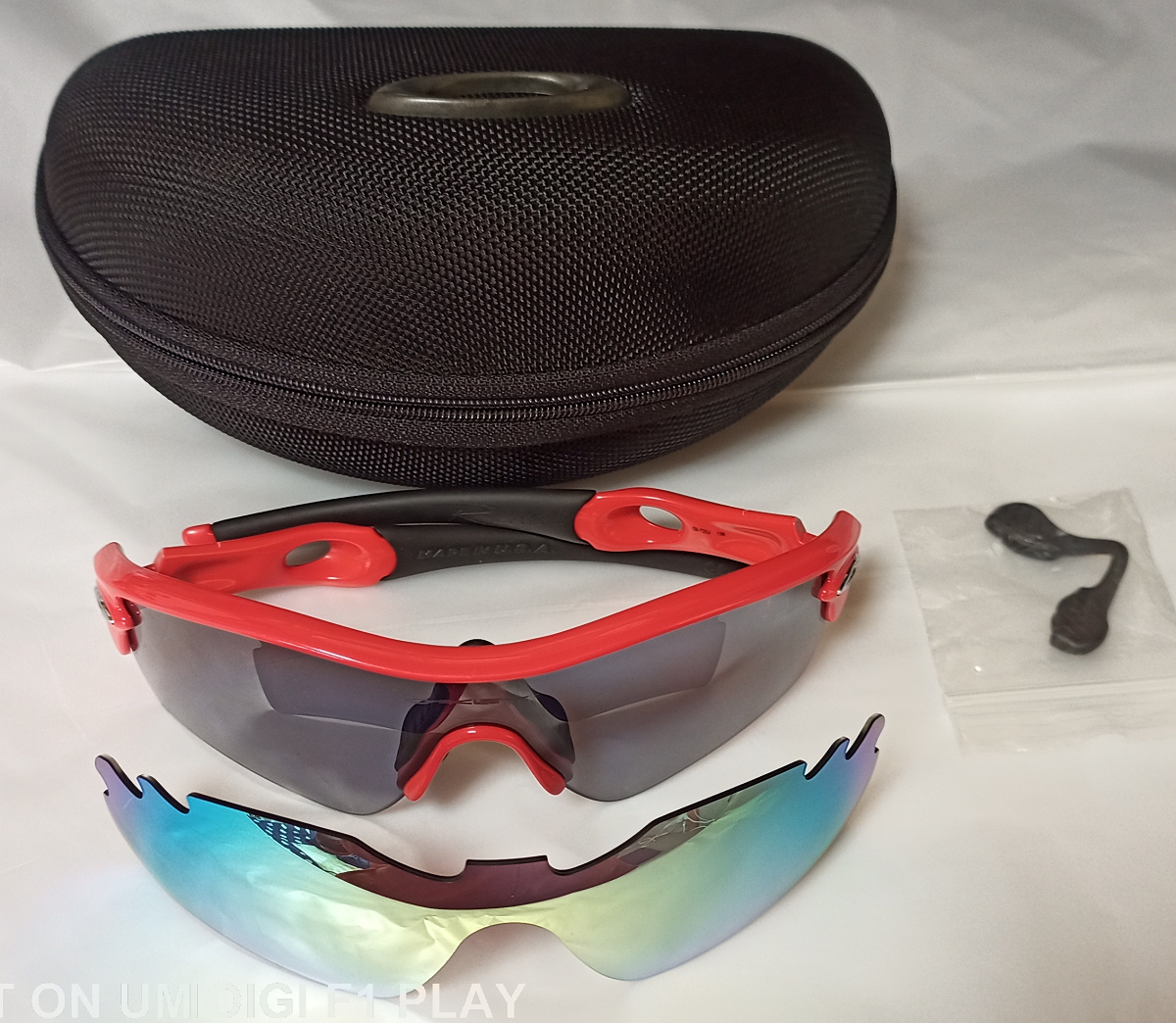 料無料 新品偏光ミラーレンズ付き オークリー レーダー パス サングラス 自転車 ゴルフ マラソン OAKLEY RADAR PATH ASIAN FIT Eyewear_画像1