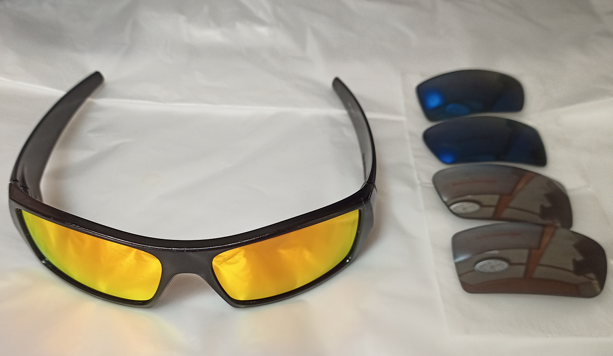 送料無料 オークリー 偏光レンズ付き ガスカン サングラス サバゲ 自転車 スポーツ 予備レンズセット OAKLEY GASCAN Eyewear sunglasses