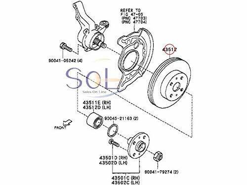 ダイハツ ミラジーノ L700S L701S L710S L711S フロント ブレーキーローター ブレーキディスク 左右セット 43512-97201 43512-97202_画像2