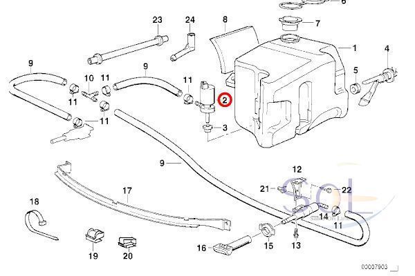 アウディ A5(8T3 8TA 8F7) A6(4A C4 4B 4BH C5 4F2 4F5 4FH C6 4G2 4G5 C7) ヘッドライト ウォッシャーポンプ 3B7955681 1J0955681_画像2