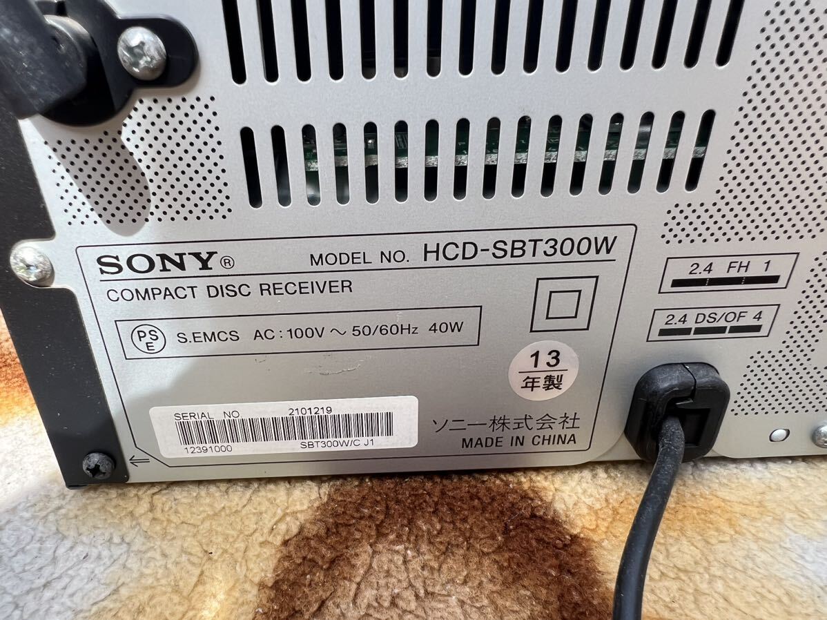 SONY ソニー HCD-SBT300W CMT-SBT300w マルチコネクトコンポ CDコンポ スピーカー SS-SBT300 音響機器 オーディオ機器 現状売り切りの画像6