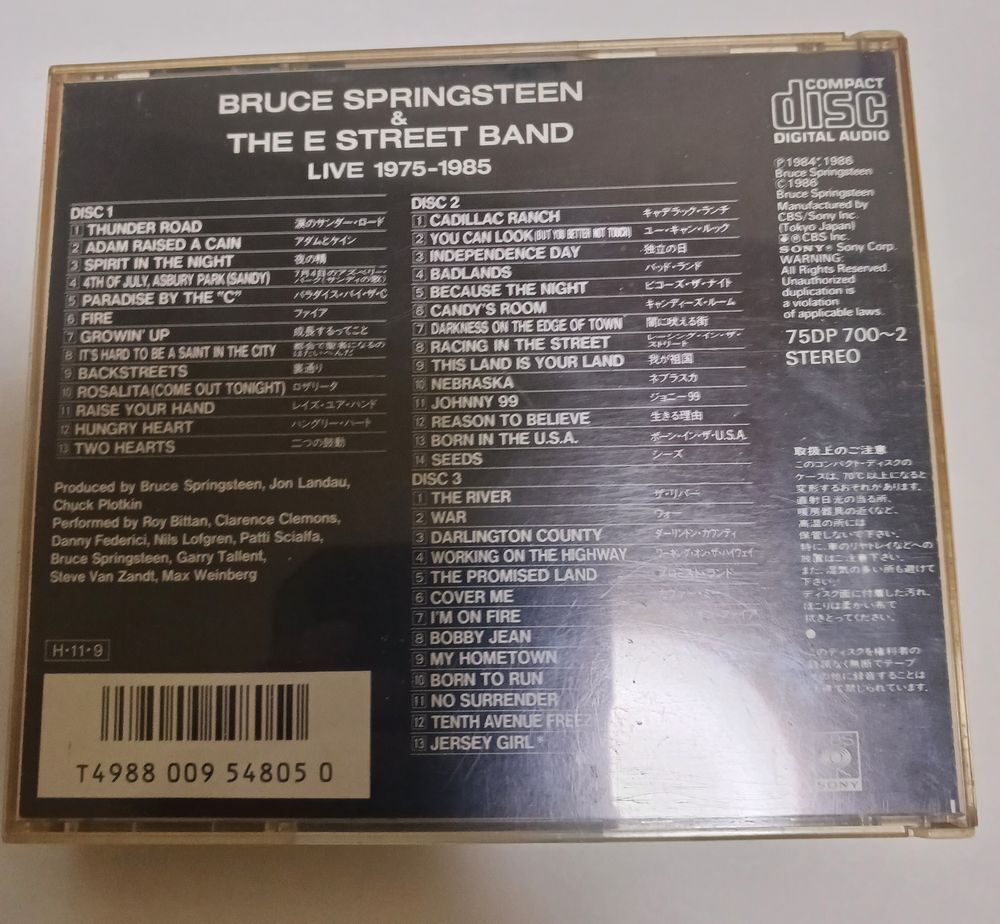 【 Bruce Springsteen 】ブルース・スプリングスティーン『 Live/1975-85 』ＣＤ（中古）_画像2