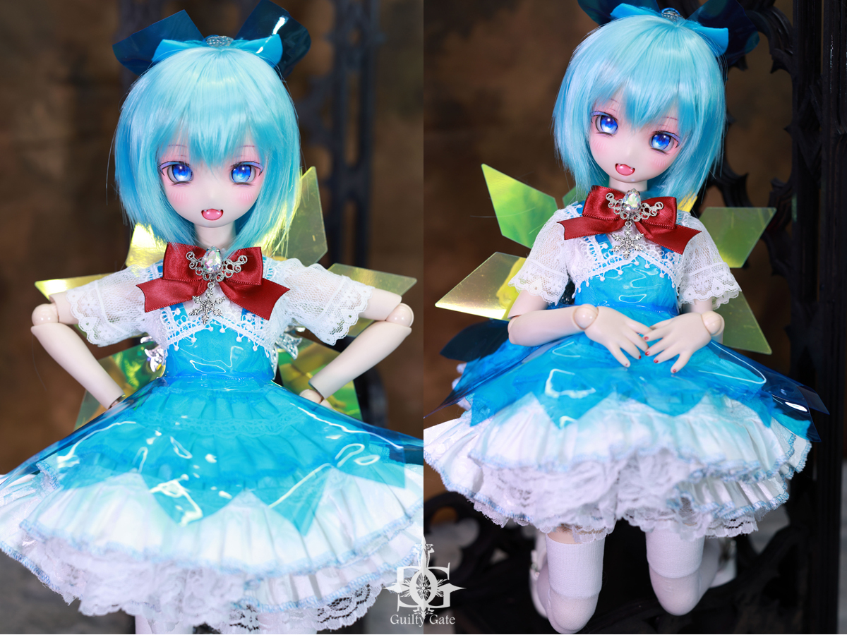 【GuiltyGate】 DDH-10カスタムヘッド(ノーマル肌)＋アイ＋ウィッグ+お洋服《チルノ》★★ONE OFF★★_画像2