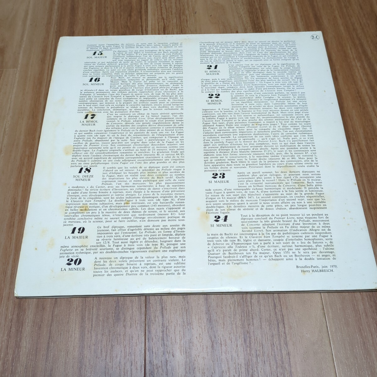 【レコード】(仏)エラート 平均律クラヴィーア曲集 全集 ルージイチコヴァ 4枚組の画像9
