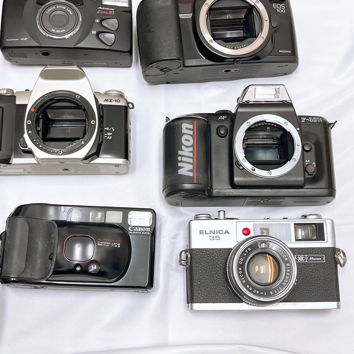  film camera lens large amount set sale Canon Nikon Minolta Pentax Tamron Junk present condition delivery 