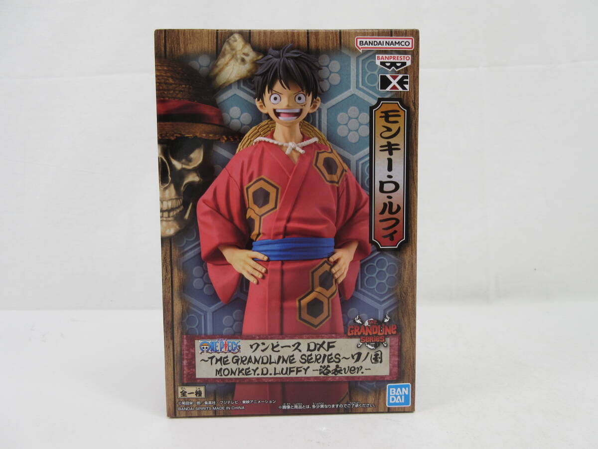 091/P766★未使用★フィギュア★ワンピース DXF～THE GRANDLINE SERIES～ ワノ国 MONKEY.D.LUFFY -浴衣ver.- ルフィ_画像1