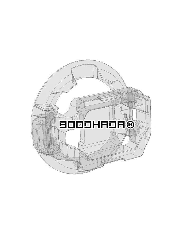BOODHADA 汎用エンジンスタートスイッチカバー　アルミ製　ブラック　内径30mm スーパーカー&レーシングカーにドレスアップ