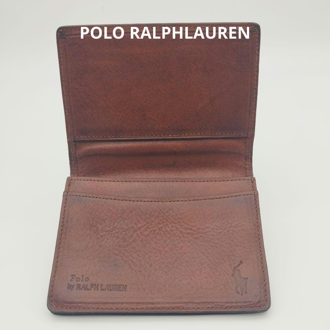 POLO RALPH LAUREN ポロラルフローレン 名刺入れ 牛革_画像1