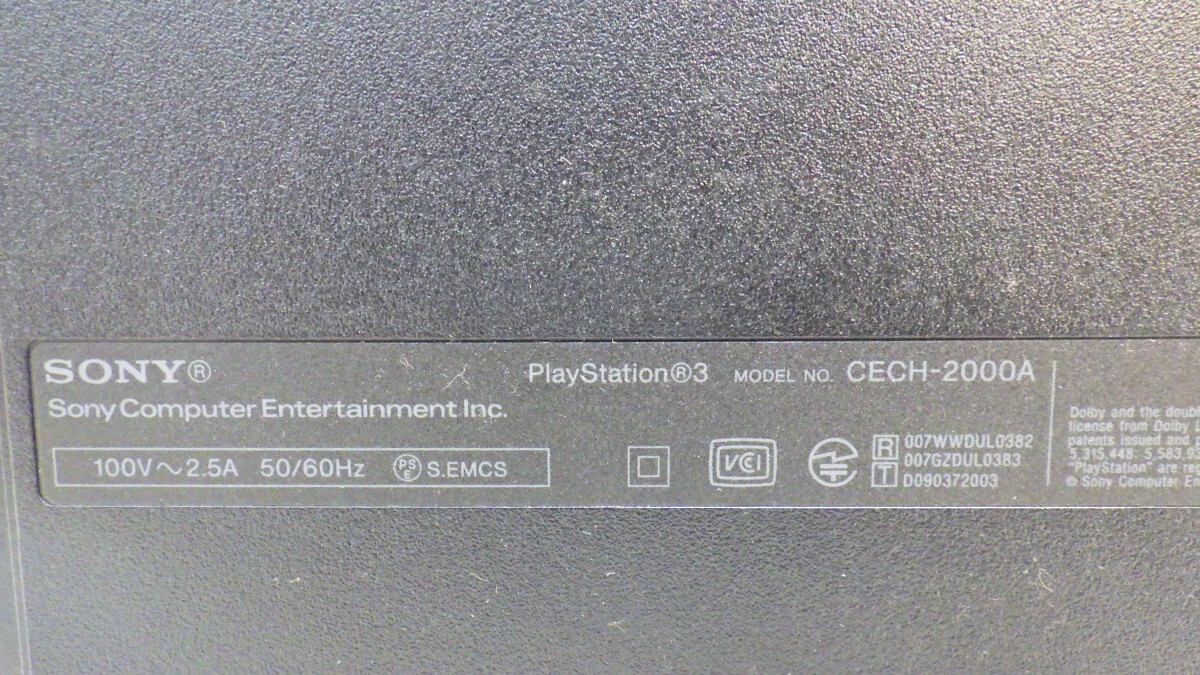 ジャンク ソニー PS3 CECH-2000A 120GB+CECH-ZD1(プレステ3専用 地上デジタルチューナー) B-CASカード 元箱 取扱説明書付き/Sony　10_画像6