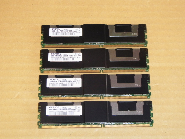 *DELL original /ELPIDA PC2-5300F FB-DIMM 8Gx4 sheets (32G)/ domestic production memory /MacPro*(DDR5213)