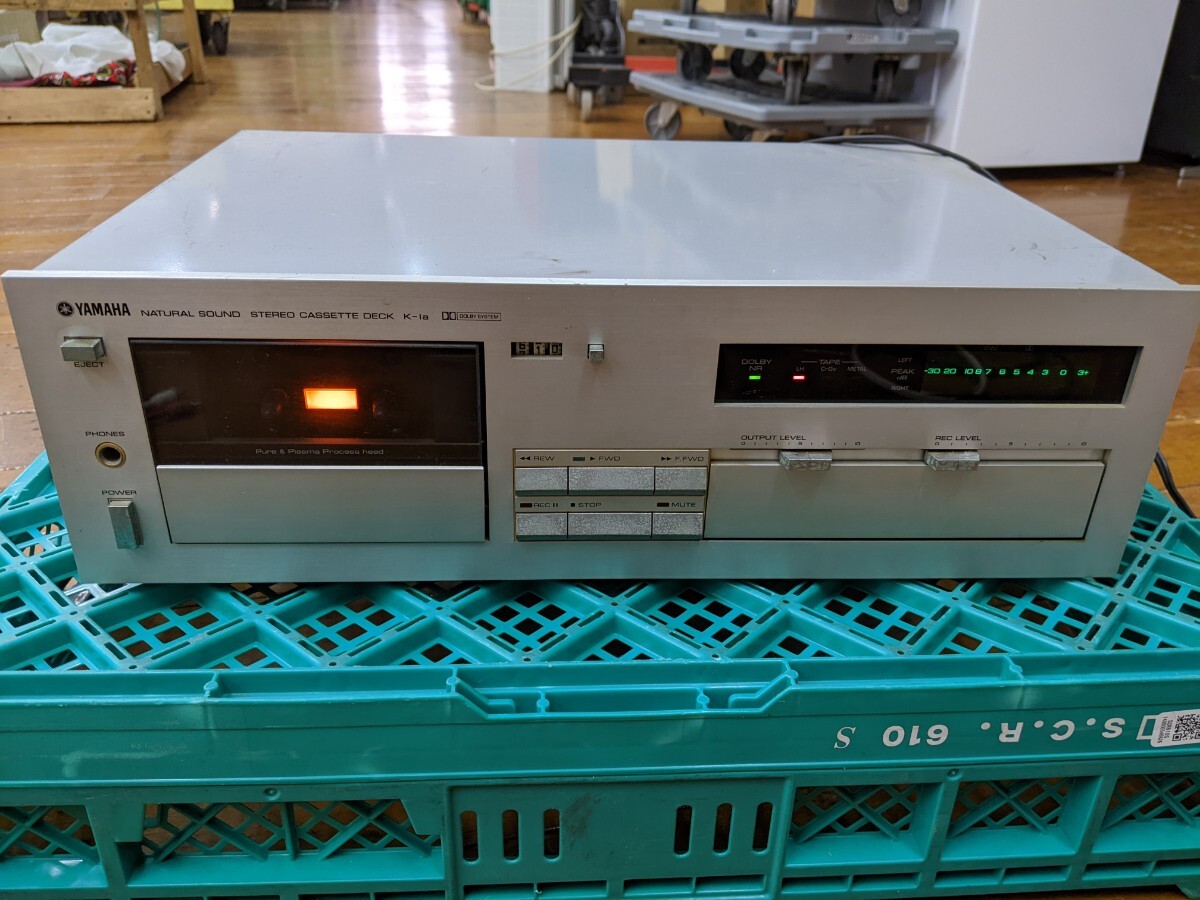 C1068 YAMAHA K-1a ステレオ カセットデッキ ヤマハ 通電OK カセット再生不可 現状品 JUNKの画像1