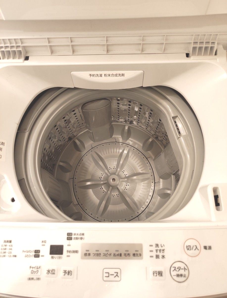 東芝 TOSHIBA 全自動電気洗濯機 AW-45M7  2019年製 4.5kg 中古美品 送料無料