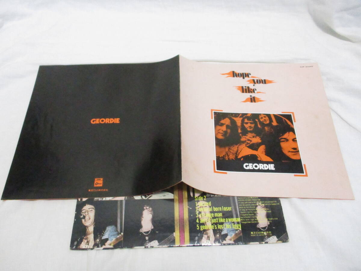 ( AC/DC Brian Johnson ) Geordie - Hope You Like it ジョーディー　ロック魂 国内盤 初回　LP　1973年 ブックレット_画像3