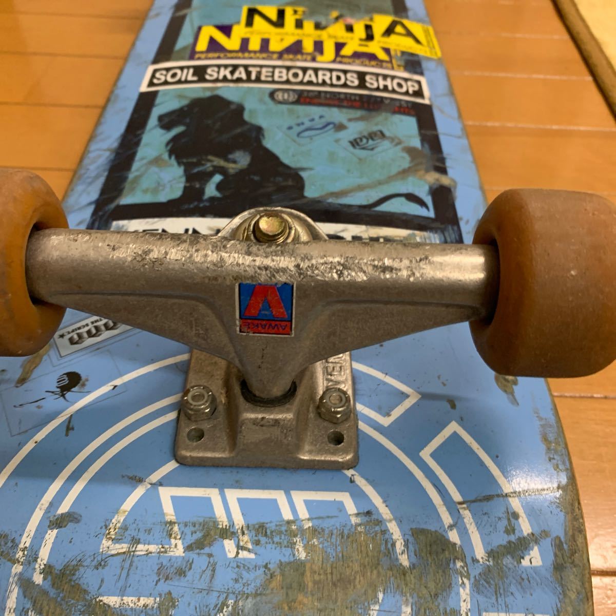スケートボード 板ブランド不明×ベンチャー（トラック）×スピットファイア（タイヤ）の画像4