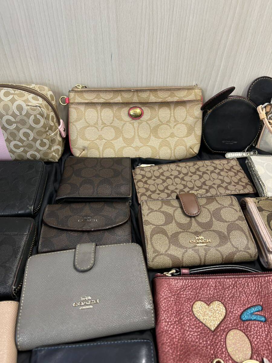 COACH コーチ シグネチャー 長財布 財布 ポーチ カードケース キーケース コインケース 31点セット 美品含む_画像4