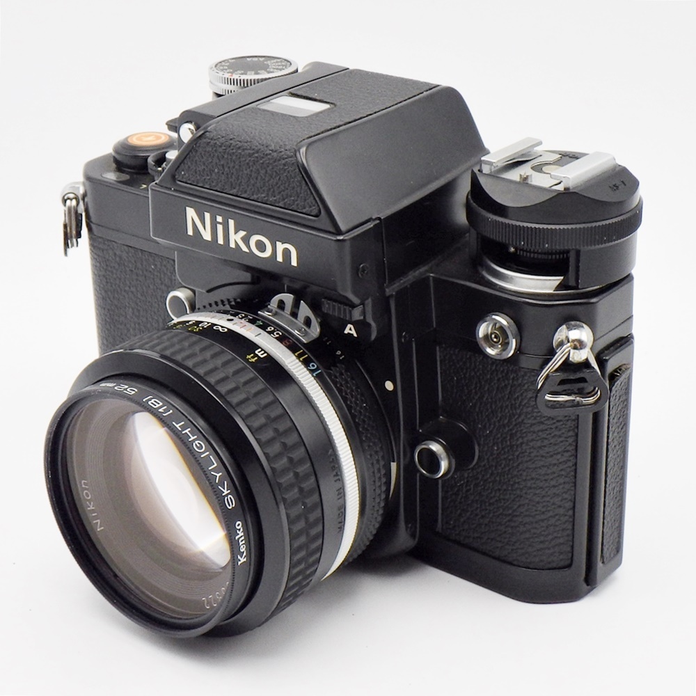 C24-527 Nikon ニコン F2 フォトミックA フィルム一眼レフカメラ ブラック 778万番台 NIKKOR 50mm F1.4 動作未確認 中古 美品 ケース付きの画像3