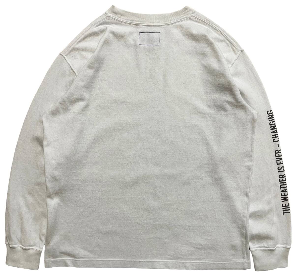 ノースフェイス パープルレーベル The Weather is Ever-Changing 8oz L/S グラフィックTシャツ Mサイズ 白 ホワイト_画像3