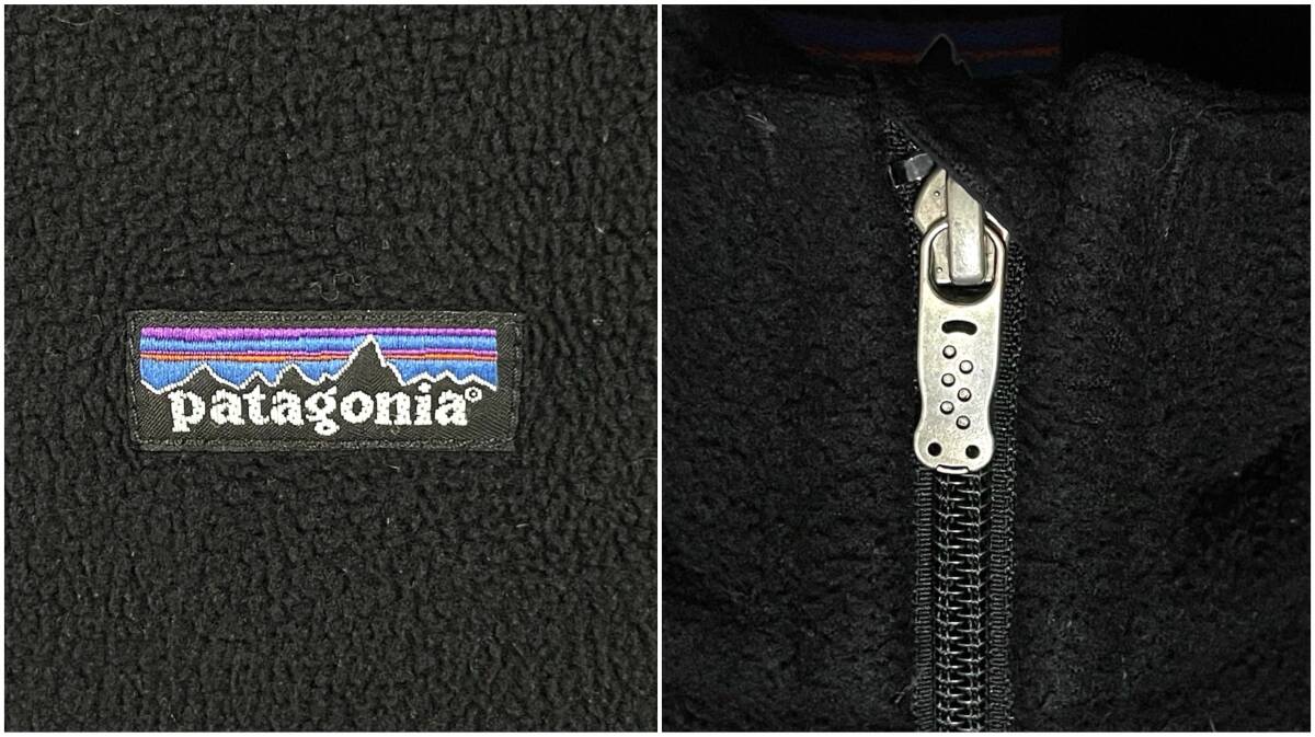 パタゴニア Patagonia 26535F7 ライトウェイト シンチラ フリース ジップアップジャケット メンズ Sサイズ 黒 ブラック_画像8