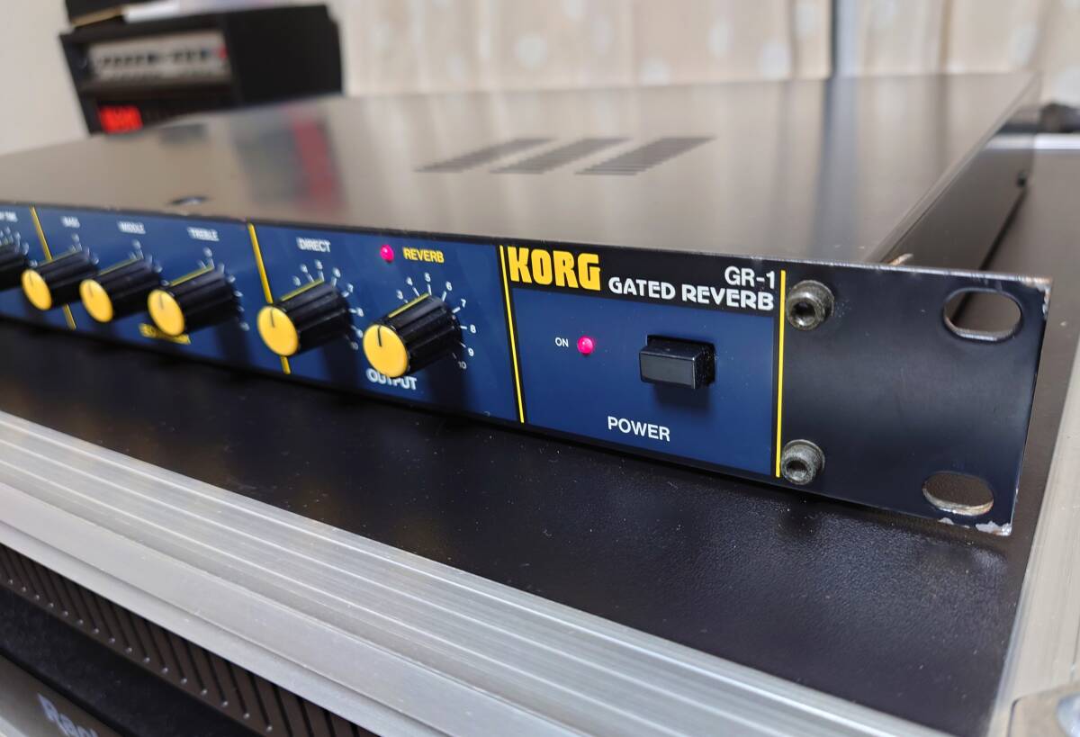 ☆ ラック型スプリングリバーブ!! KORG GR-1 GATED REVERB コルグ ゲート ステレオ リバーブ Spring Reverb 中古 ラック エフェクター ☆の画像1