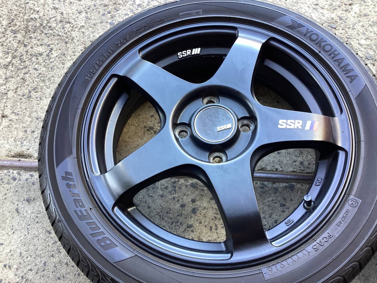 M7095 SSR GTV01 15インチ 4.5J +43 100/4H＆165/55R15 夏タイヤ 4本 軽自動車に！_画像5