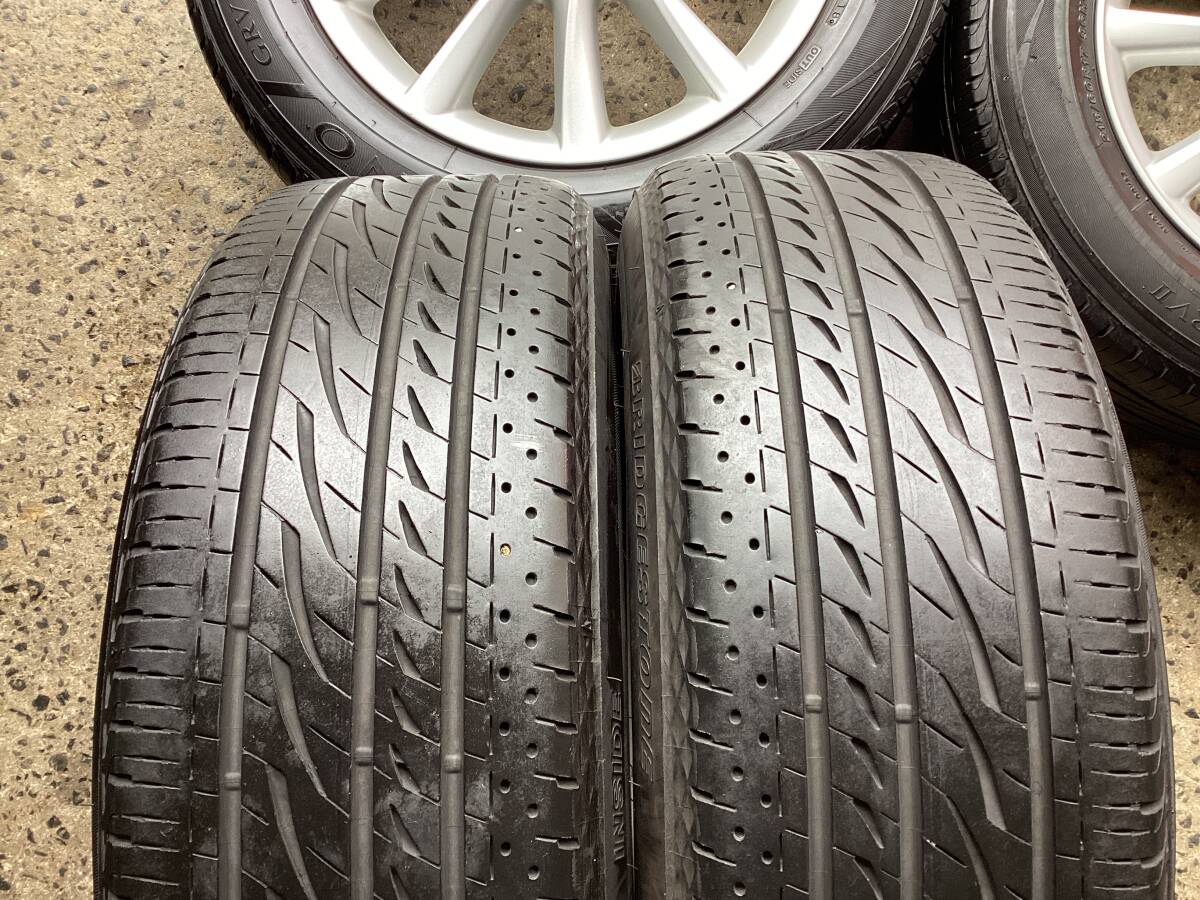 M7113 エスティマ 50系 純正 17インチアルミ＆215/60R17 レグノ GRVⅡ 夏タイヤ4本セット☆彡_画像8