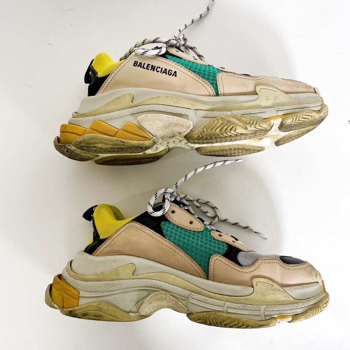 希少カラー BALENCIAGA TRIPLE S MEN バレンシアガ トリプルエス トレーナー ダッド スニーカー 41 27cm シューズ 靴 の画像8